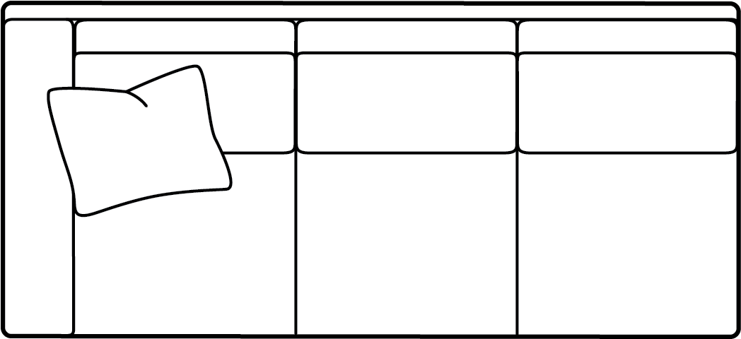 51 Left Arm Sofa (1460x800), Png Download