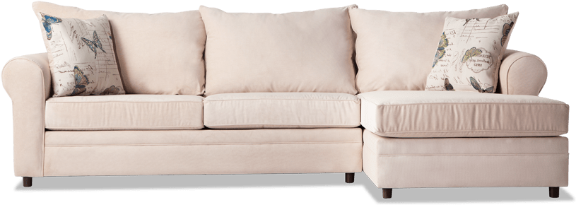 Emma Ecru Left Arm Facing Sectional (850x534), Png Download