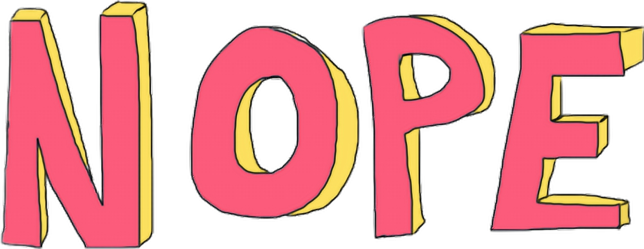 Nopesticker - Png (930x360), Png Download