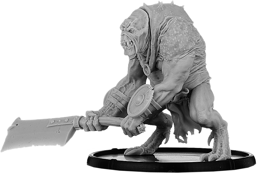 Unnolg, Great Axe Troll Warrior (897x600), Png Download