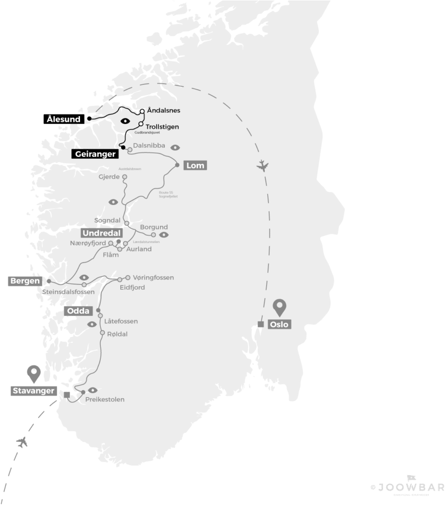 Pour Rejoindre Ålesund Depuis Geiranger Nous Passerons (1118x1024), Png Download