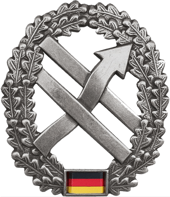 Bw Barettabzeichen Operative Kommunikation (580x671), Png Download