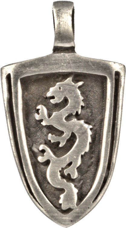 Knight Shield With Dragon (800x800), Png Download