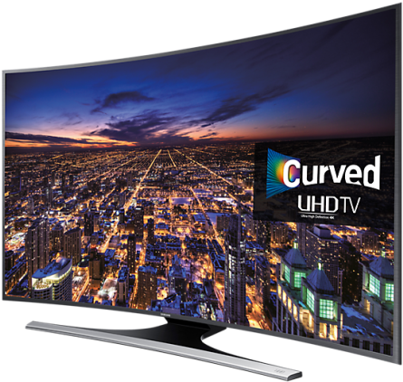 48 Ju6500 6 Series Curved Uhd 4k Smart Led Tv (650x650), Png Download