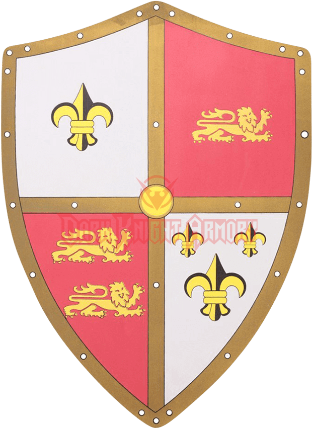 Quartered Crusader Larp Heater Shield (850x850), Png Download