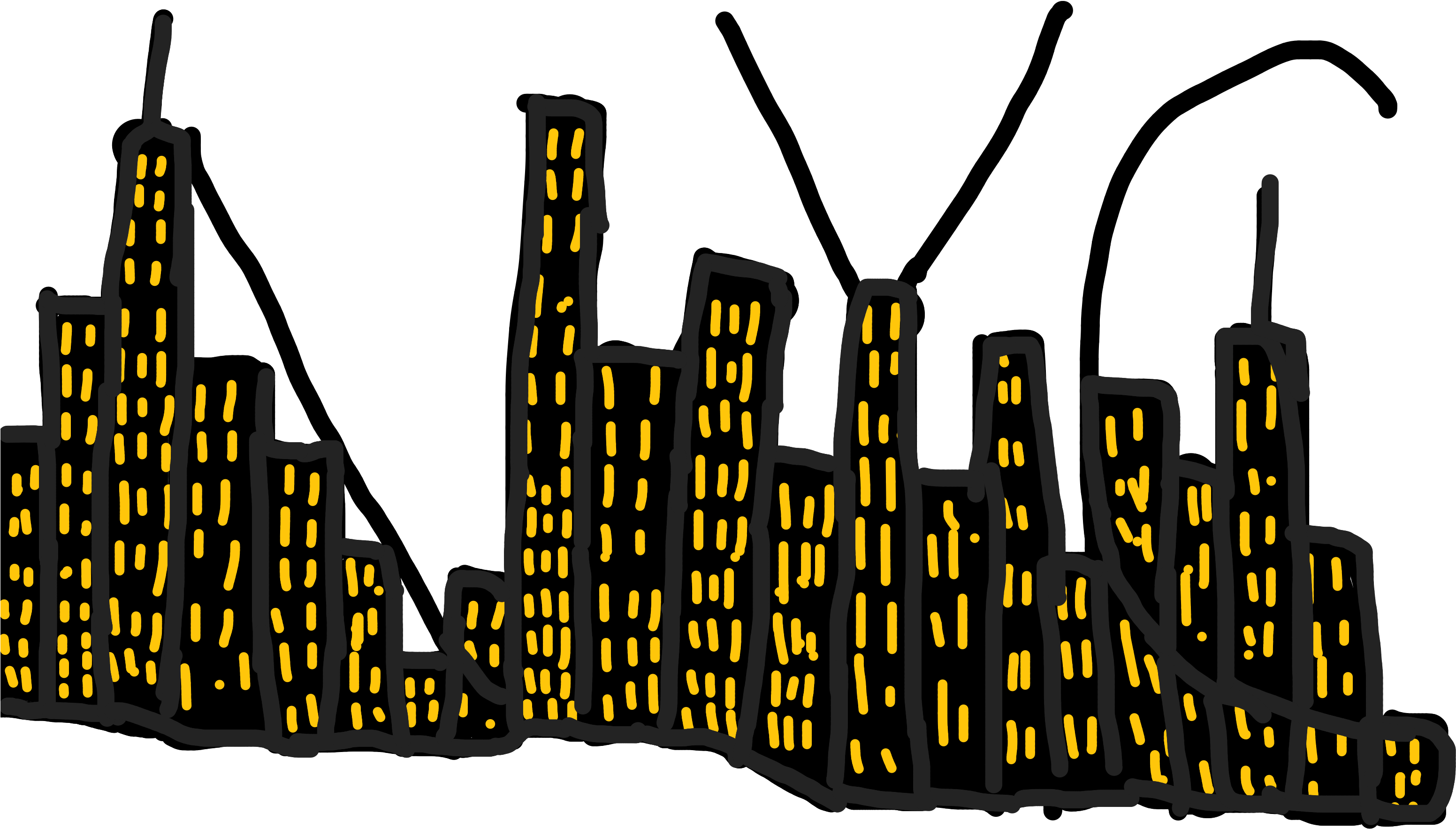 Nyc Newyorkcity Doodle Tumblr Png Tumblr Doodle Nyc (3456x2304), Png Download