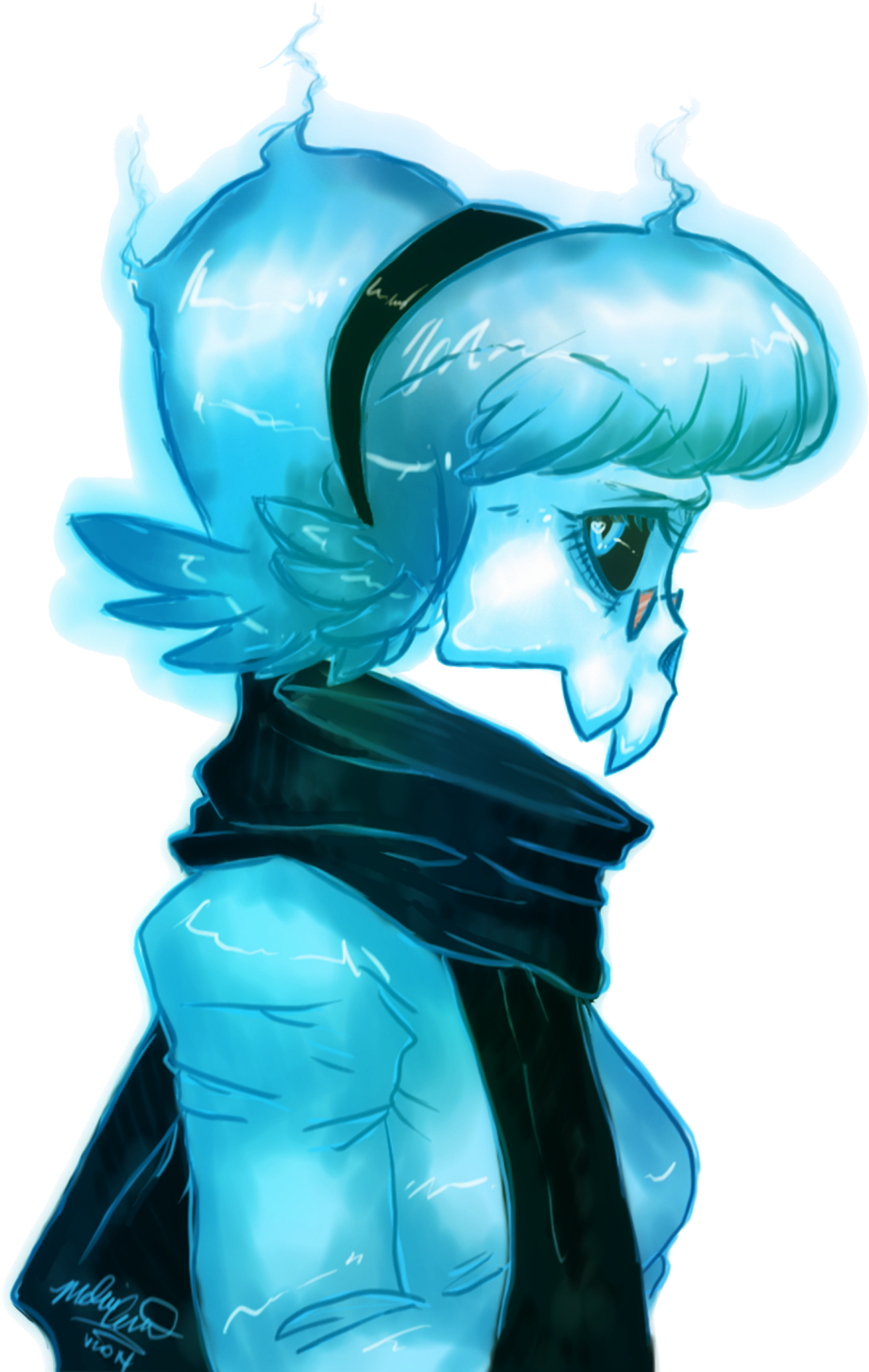 Doodle Vivi Of Mystery Skulls By Maliadoodles In Tumblr (1280x1578), Png Download