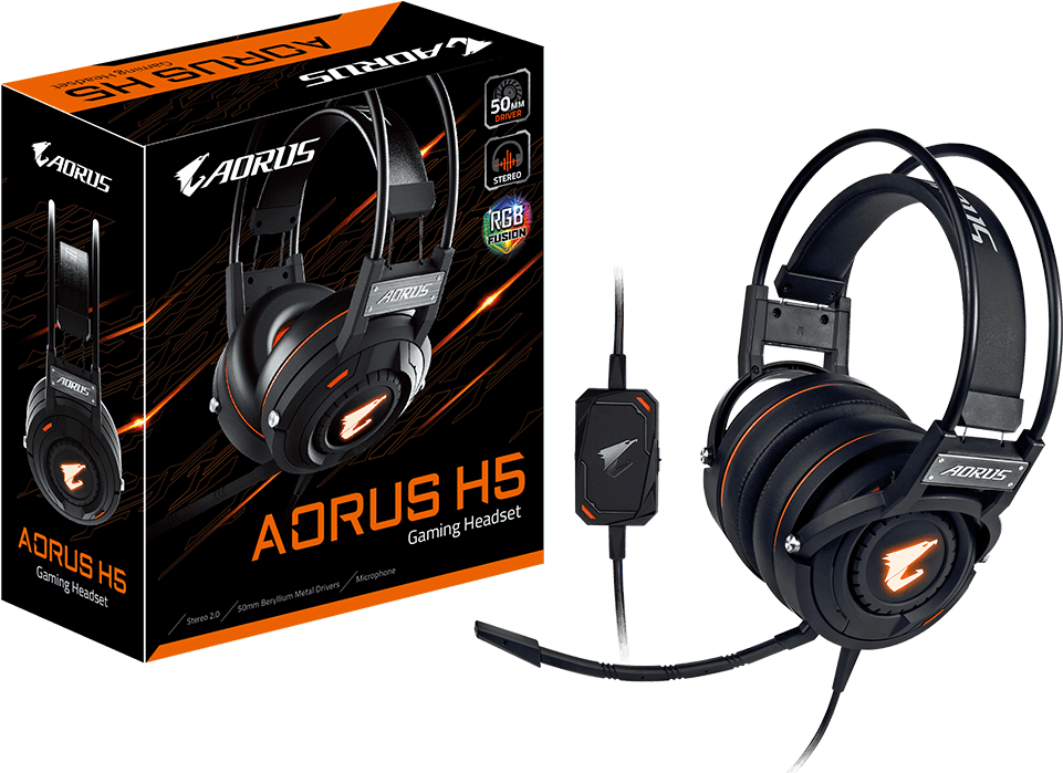 Aorus H5 Gaming Headphone (1000x1000), Png Download