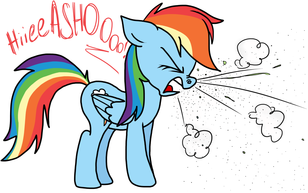 Rainbow Dash Explosion Sneeze By Psfforum (1007x631), Png Download