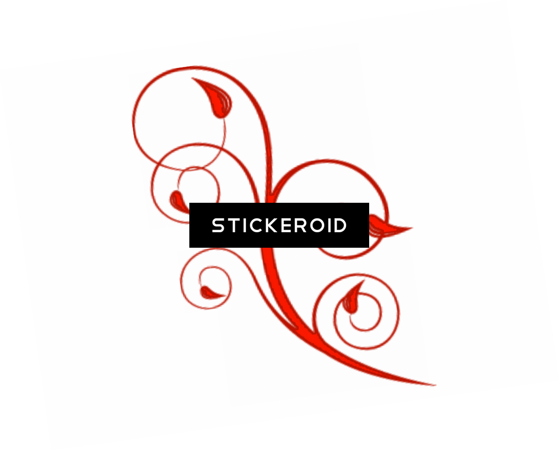 Flowers Swirls (1119x903), Png Download