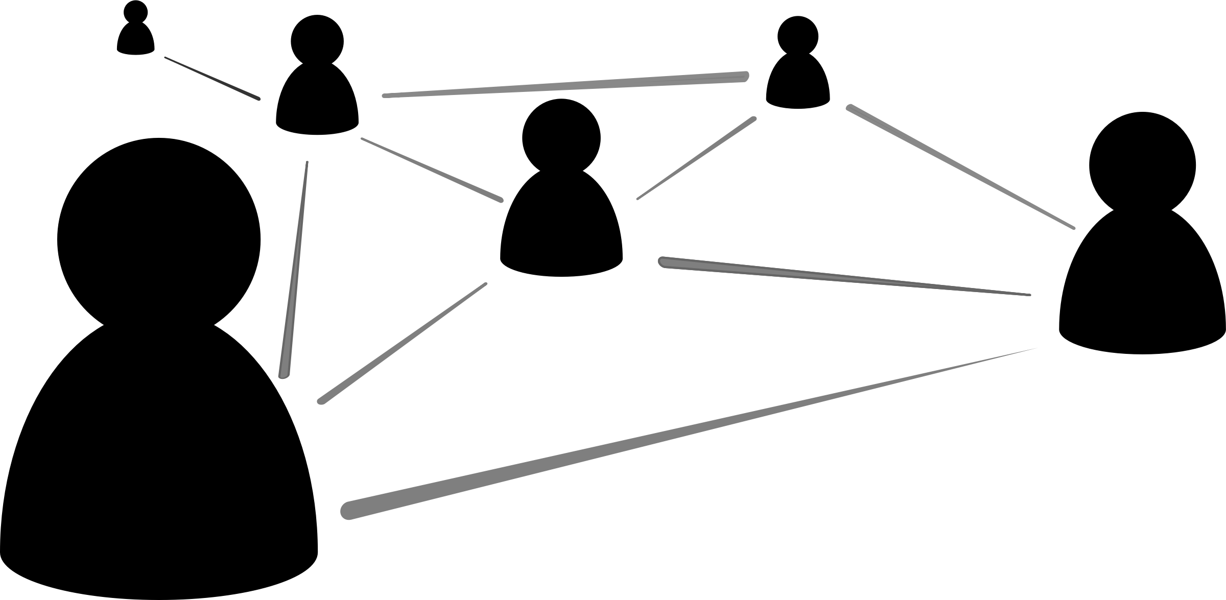 This Free Icons Png Design Of Simple Network (2400x1175), Png Download