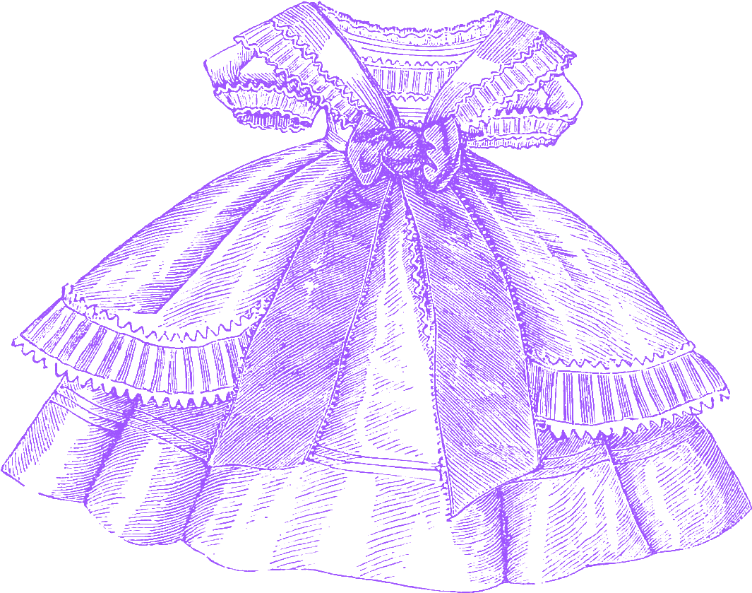 Purple Dress Clipart (1364x1232), Png Download