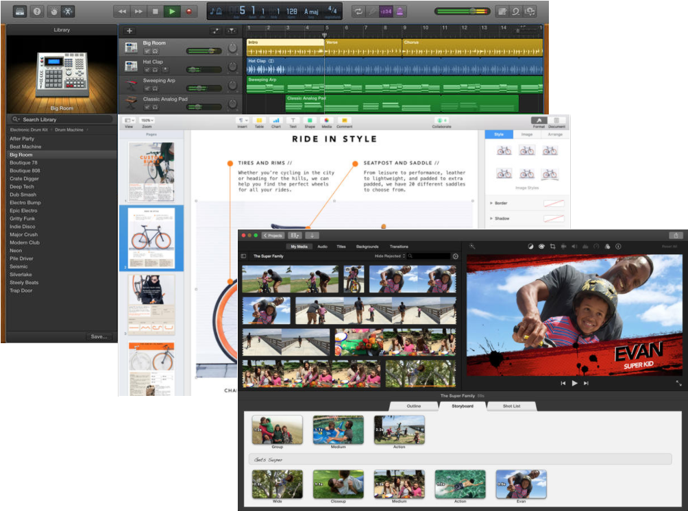 Imovie, Garageband And Iwork Apps Are Now Free To All (1024x768), Png Download