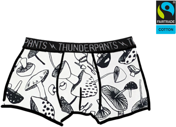 Boys Boxer Mushrooms (683x1024), Png Download