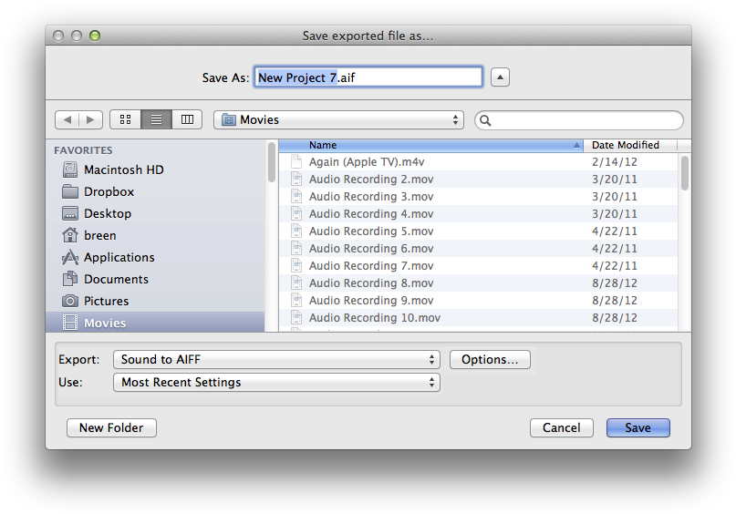 Export Through Quicktime To Extract Your Movie's Audio (822x579), Png Download