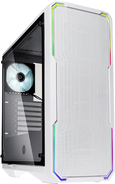 Enso Mesh Tempered Glass, No Psu, E-atx, White, Mid (700x700), Png Download