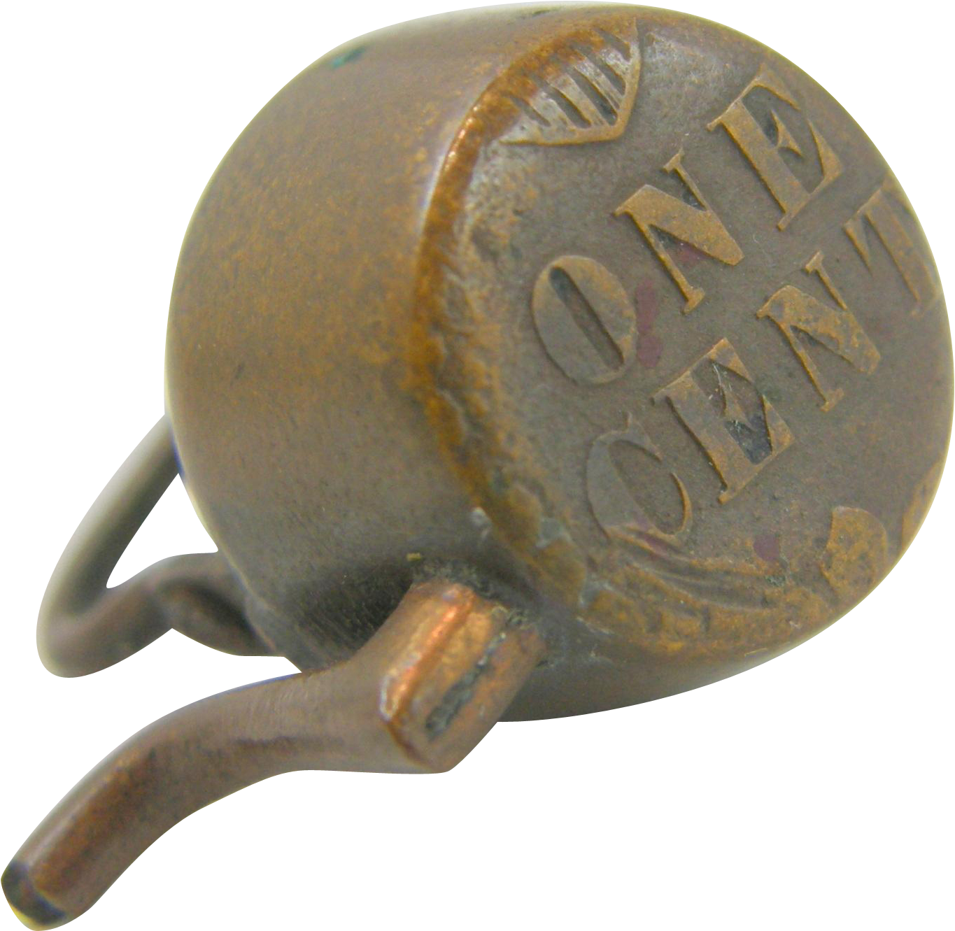 Copper Penny Kettle Tramp Art (1364x1364), Png Download