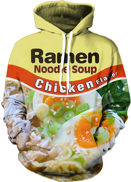 Chicken Ramen Hoodie (600x600), Png Download