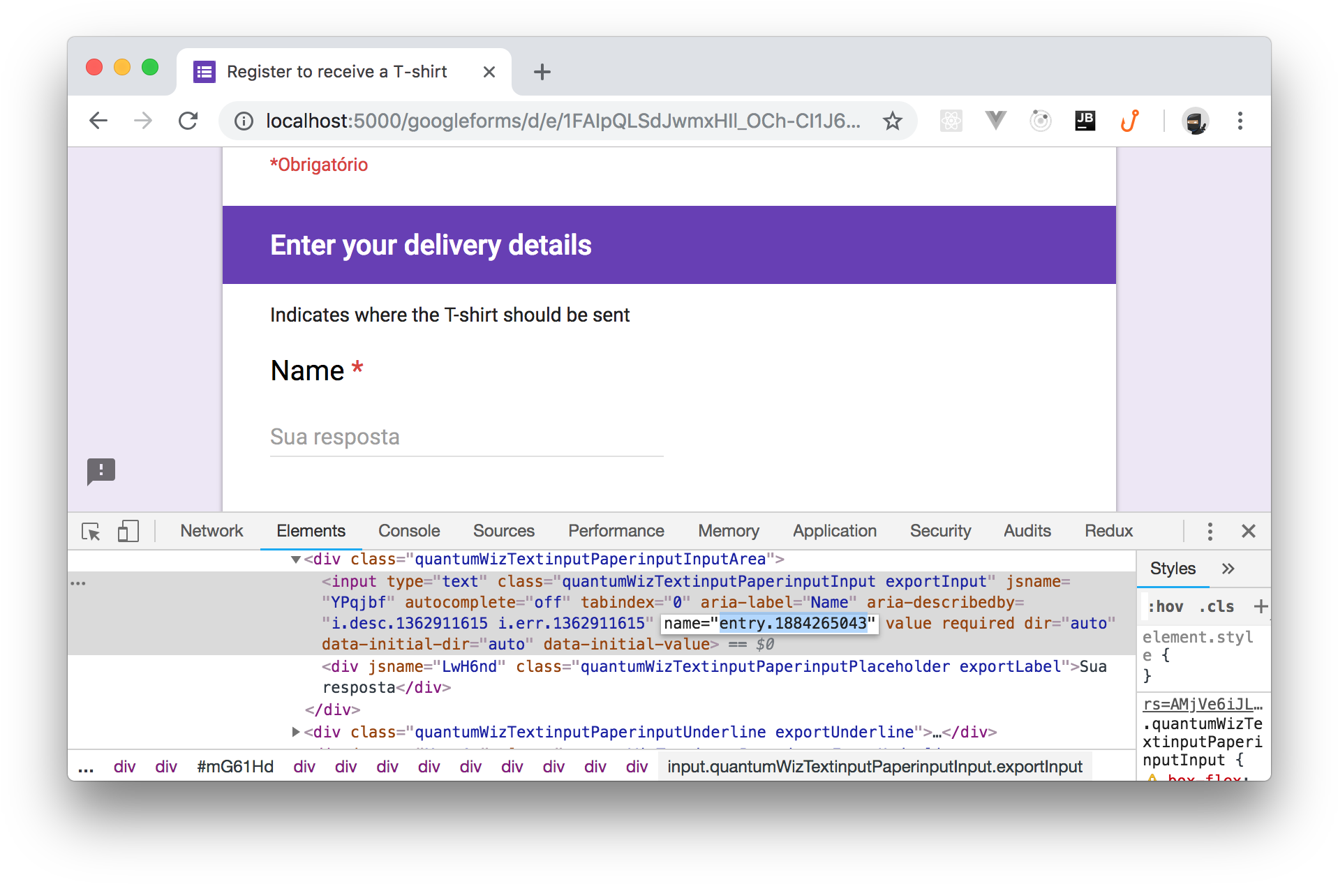 Example Of Pre-filling Inputs Of A Google Form Within (1948x1290), Png Download