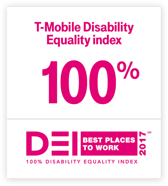T-mobile Disability Equality Index Score (800x800), Png Download