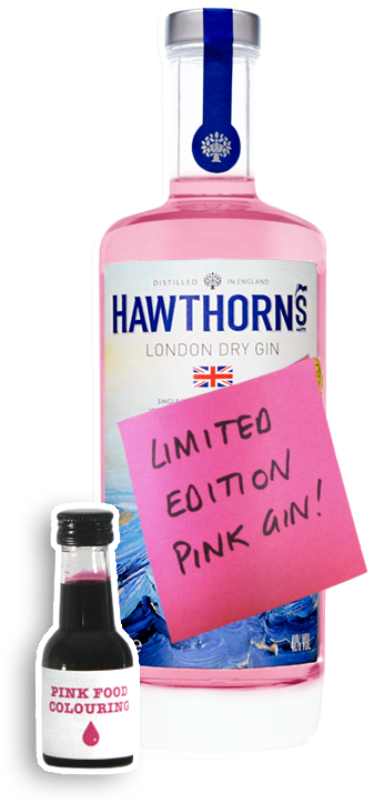 Special Edition Hawthorn's Pink Gin (567x765), Png Download