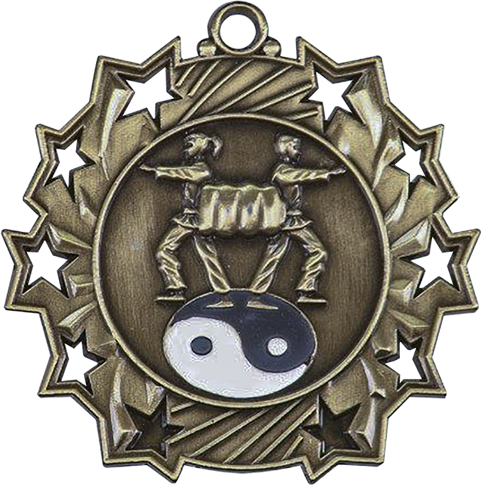 25 Inch Die Cast Martial Arts Medal (825x863), Png Download