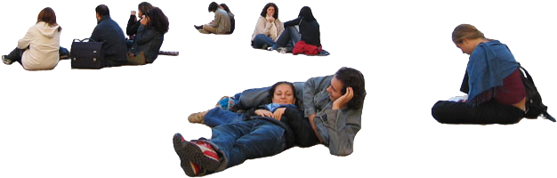 Lazy People Layin' Around (800x600), Png Download