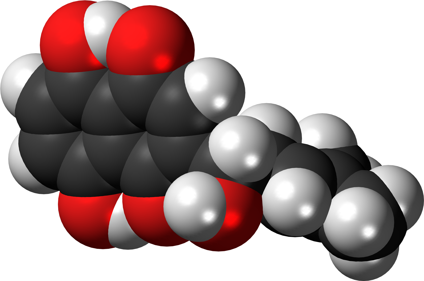 Alkannin 3d Spacefill (2000x1396), Png Download