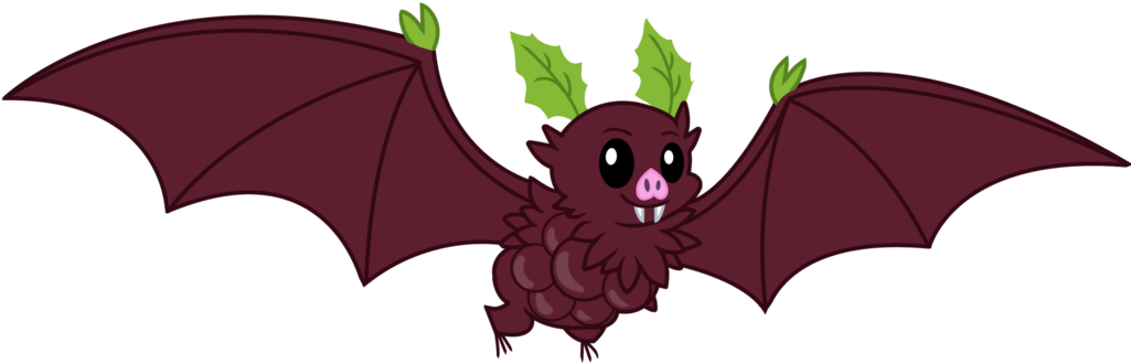 Razzmatazz The Raspberry Bat (1024x455), Png Download