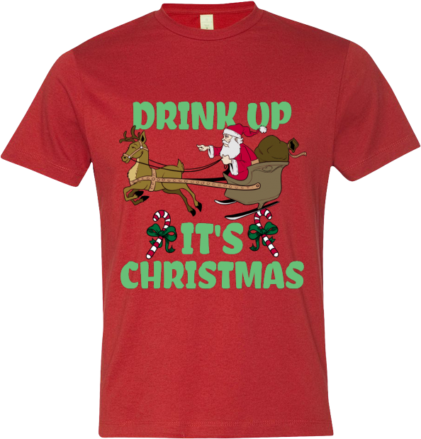 Drink Up Its Christmas (800x800), Png Download