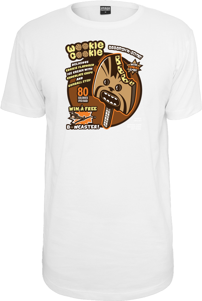 Olipopart Wookie Cookie T-shirt Urban Classics Long (1044x1044), Png Download