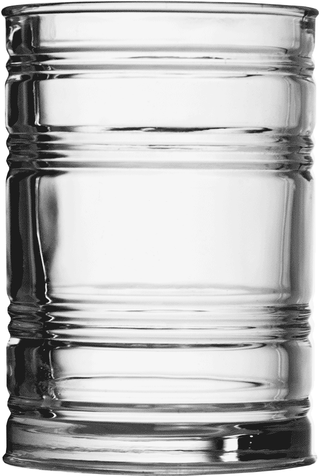 Glass Tin Can Tumbler (1000x1000), Png Download