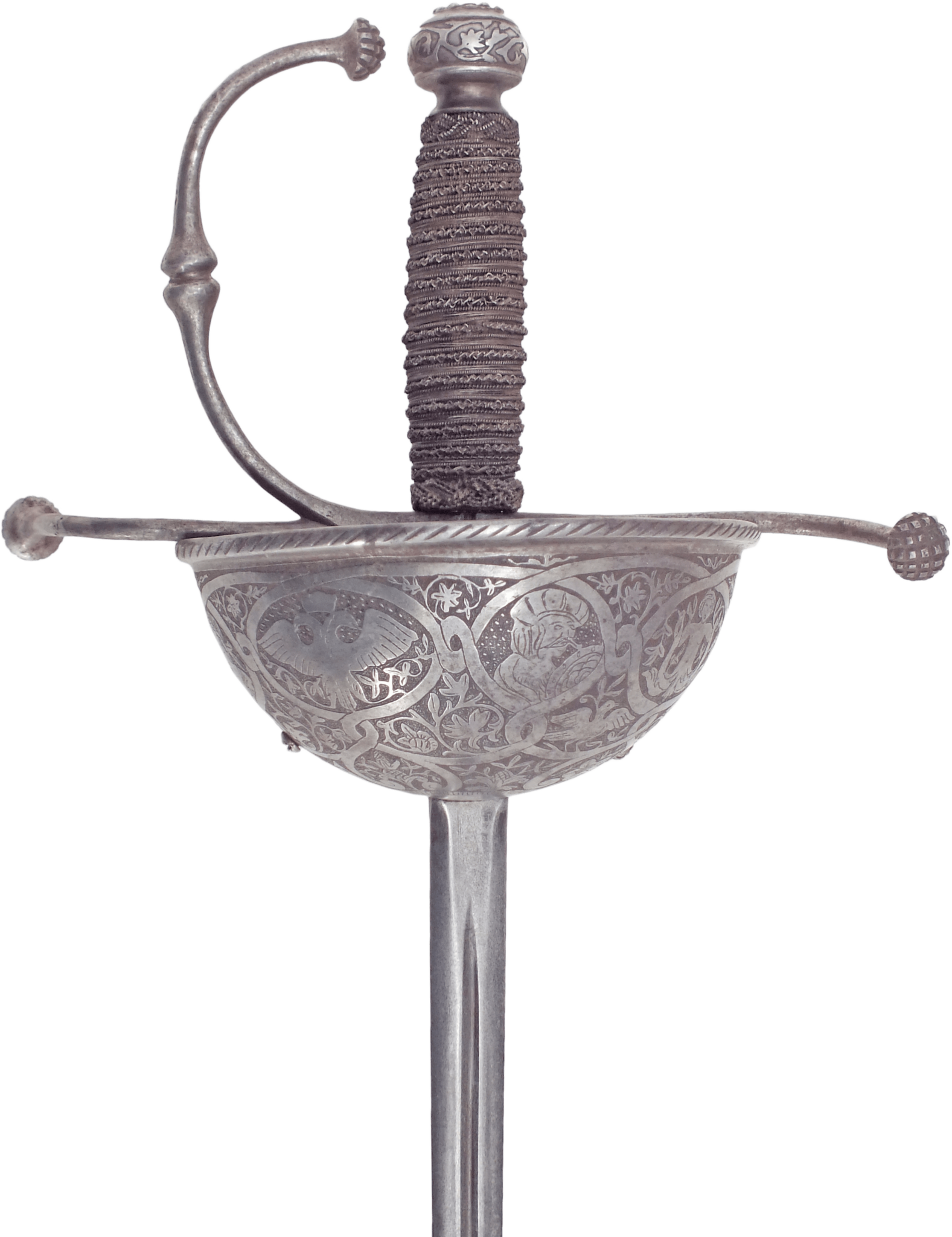 A North Italian Cup-hilt Rapier C (1577x2048), Png Download