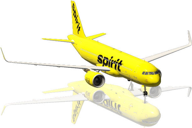 Airbus A320neo Spirit Livery (800x450), Png Download