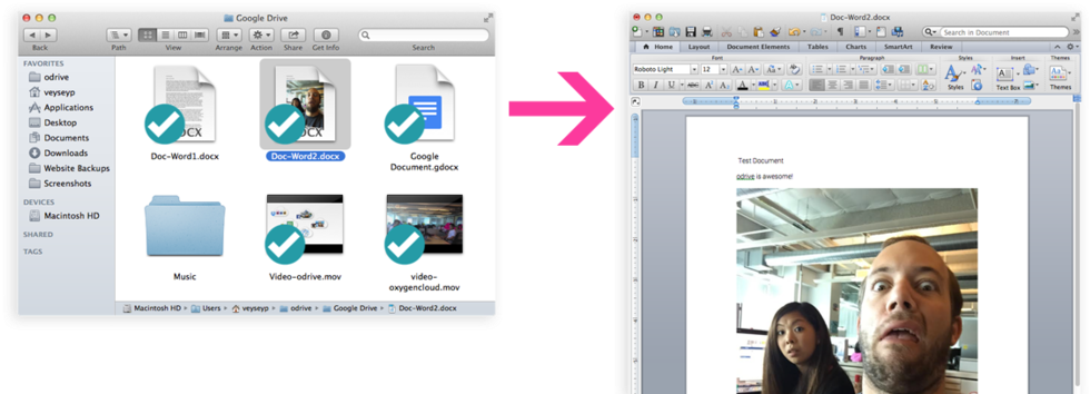 Double-clicking A Word Document Opens It Directly In (1000x358), Png Download