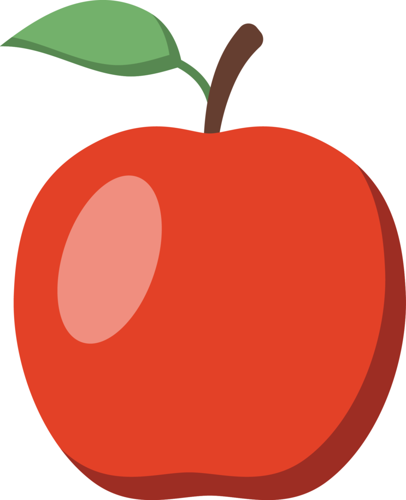 Apples Vector Apple Fruit 2 Buah Apel Clipart (832x1024), Png Download