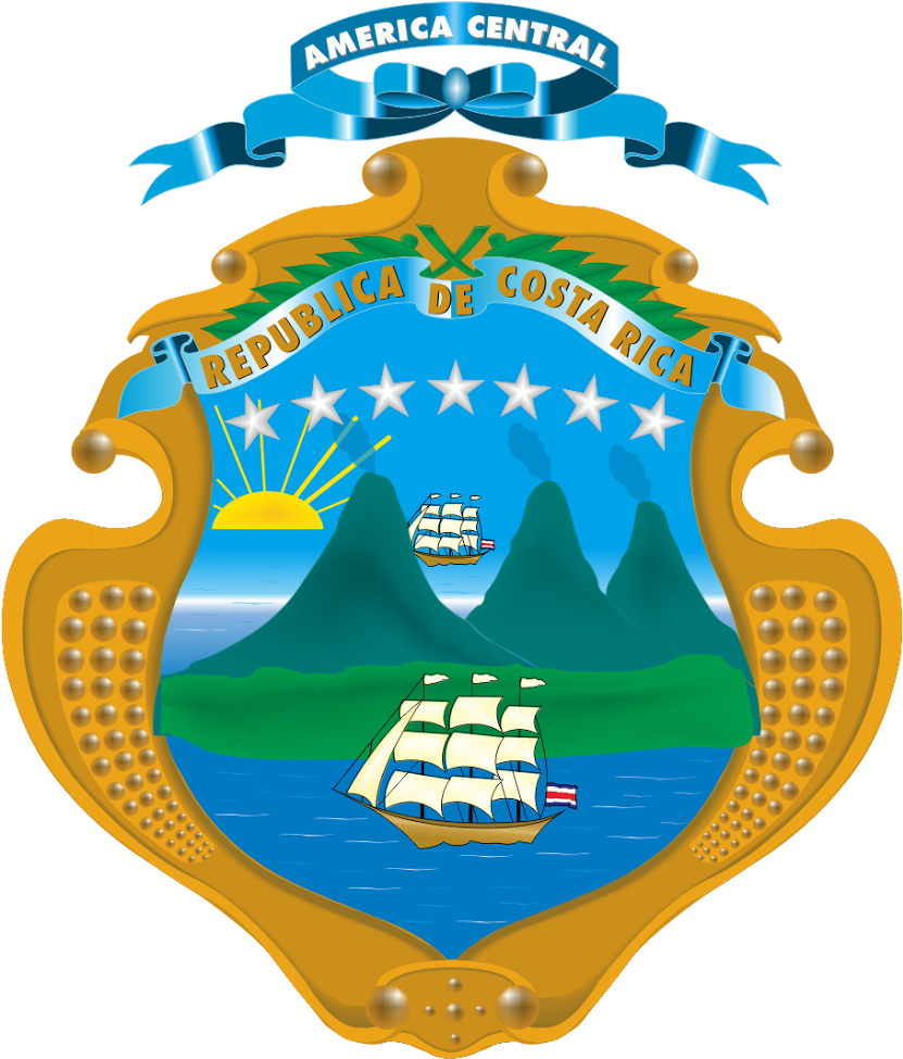 Escudo Costa Rica Logo Vector (1600x1136), Png Download