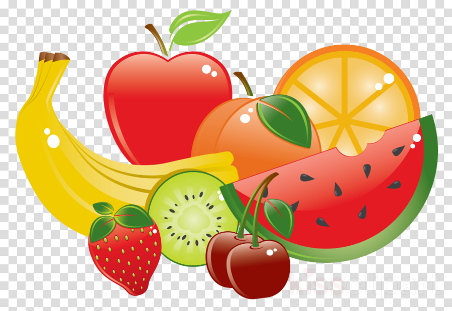 Apple Vector Clipart Strawberry Vegetarian Cuisine (900x620), Png Download