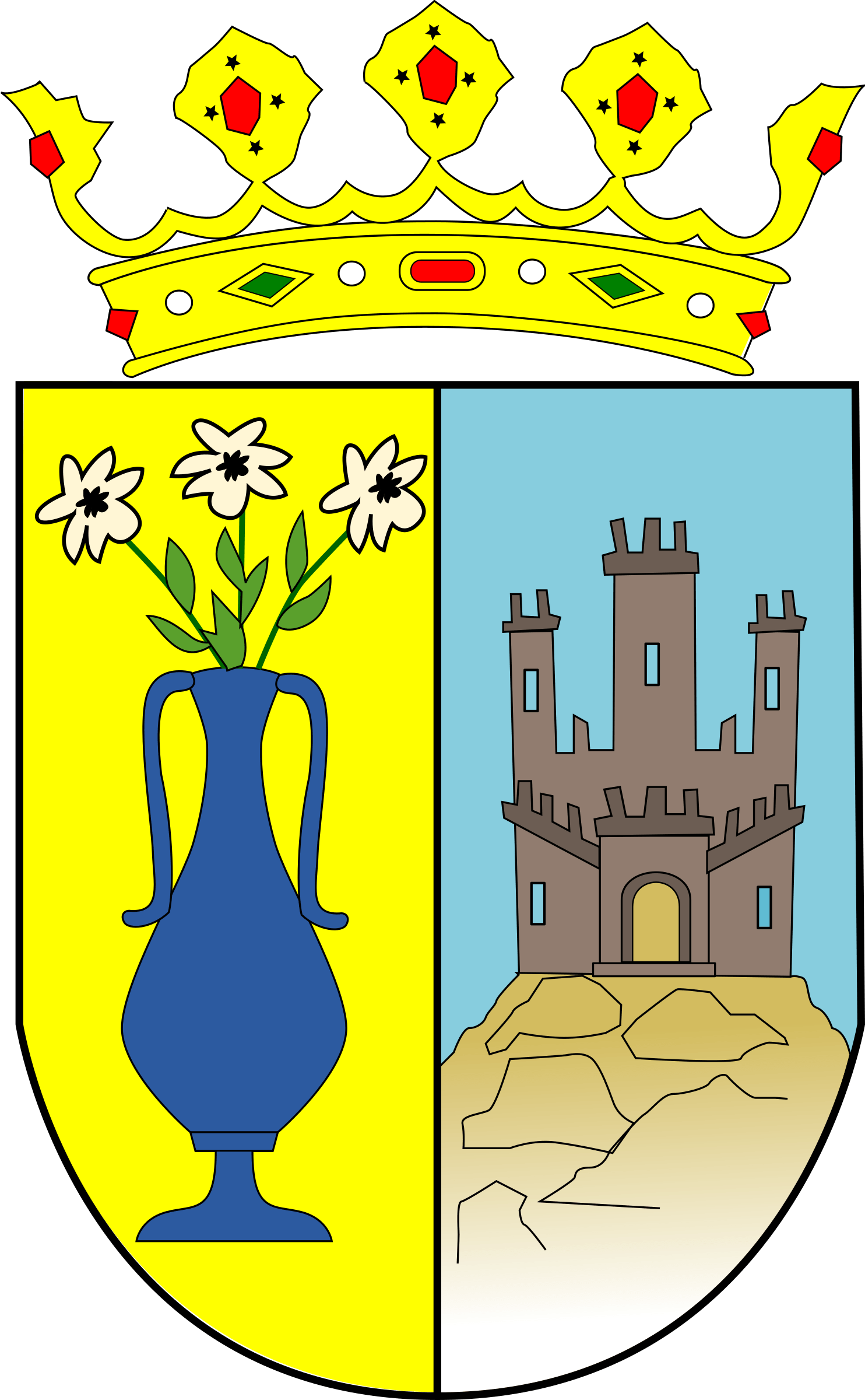 Escudo Ciudad De Zafra Vector (1484x2400), Png Download