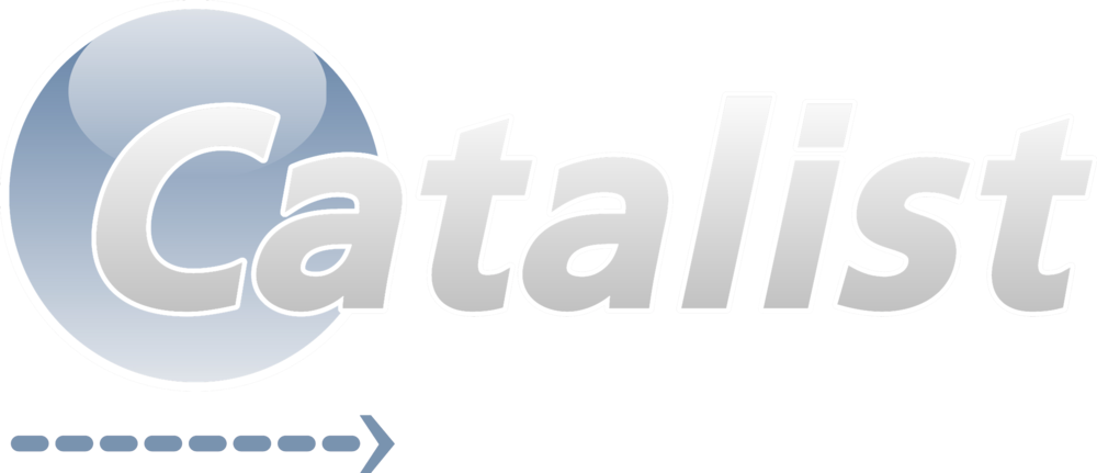 Catalist Logo White (1000x431), Png Download