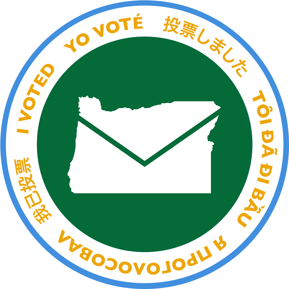 My "i Voted" Sticker For Oregon, Which Says "i Voted" (1024x1024), Png Download