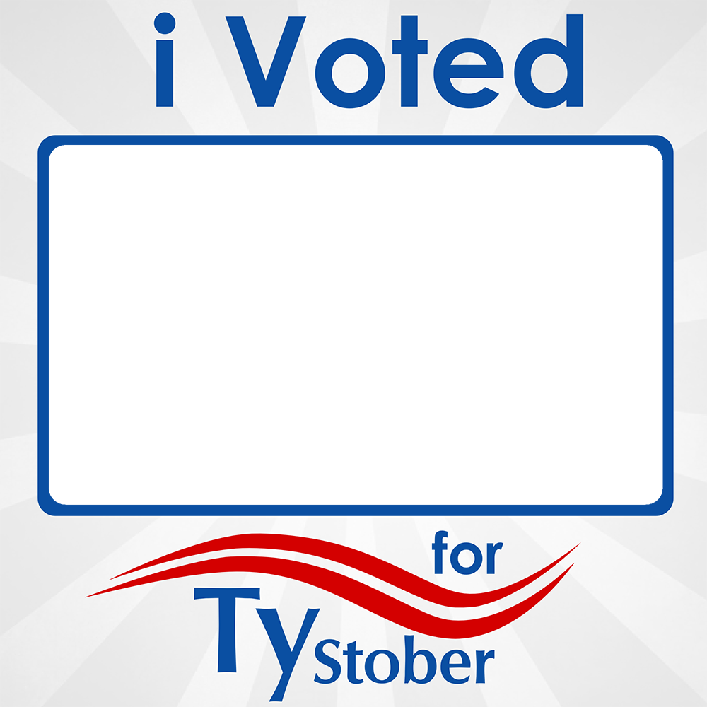 I Voted For Ty Stober Photo Frame (1000x1000), Png Download