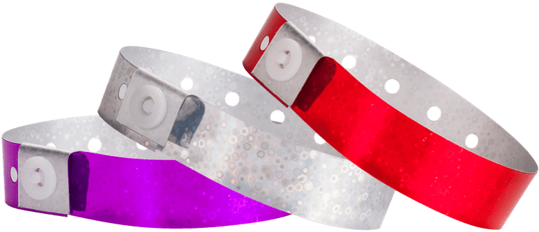 Plastic Wristbands - Holographic (800x800), Png Download