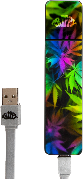 Micro Trippy™ Vaporizer Kit Trippy Leafs (750x750), Png Download