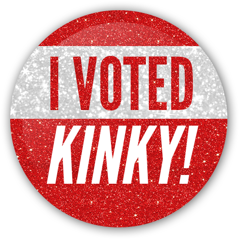 Sparkly, Stylish Stickers For All Who Vote Kinky Http (640x640), Png Download