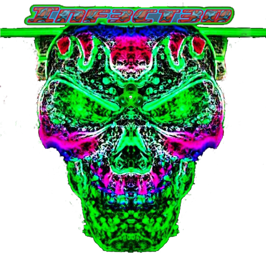 Ladies Trippy Skull S (864x864), Png Download