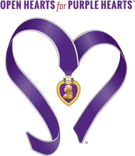 The Open Hearts For Purple Hearts Foundationlogo Of (792x612), Png Download