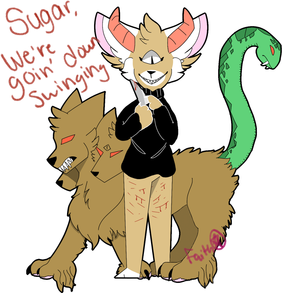 Part 2 Of Cerberus Doggo (1000x1000), Png Download