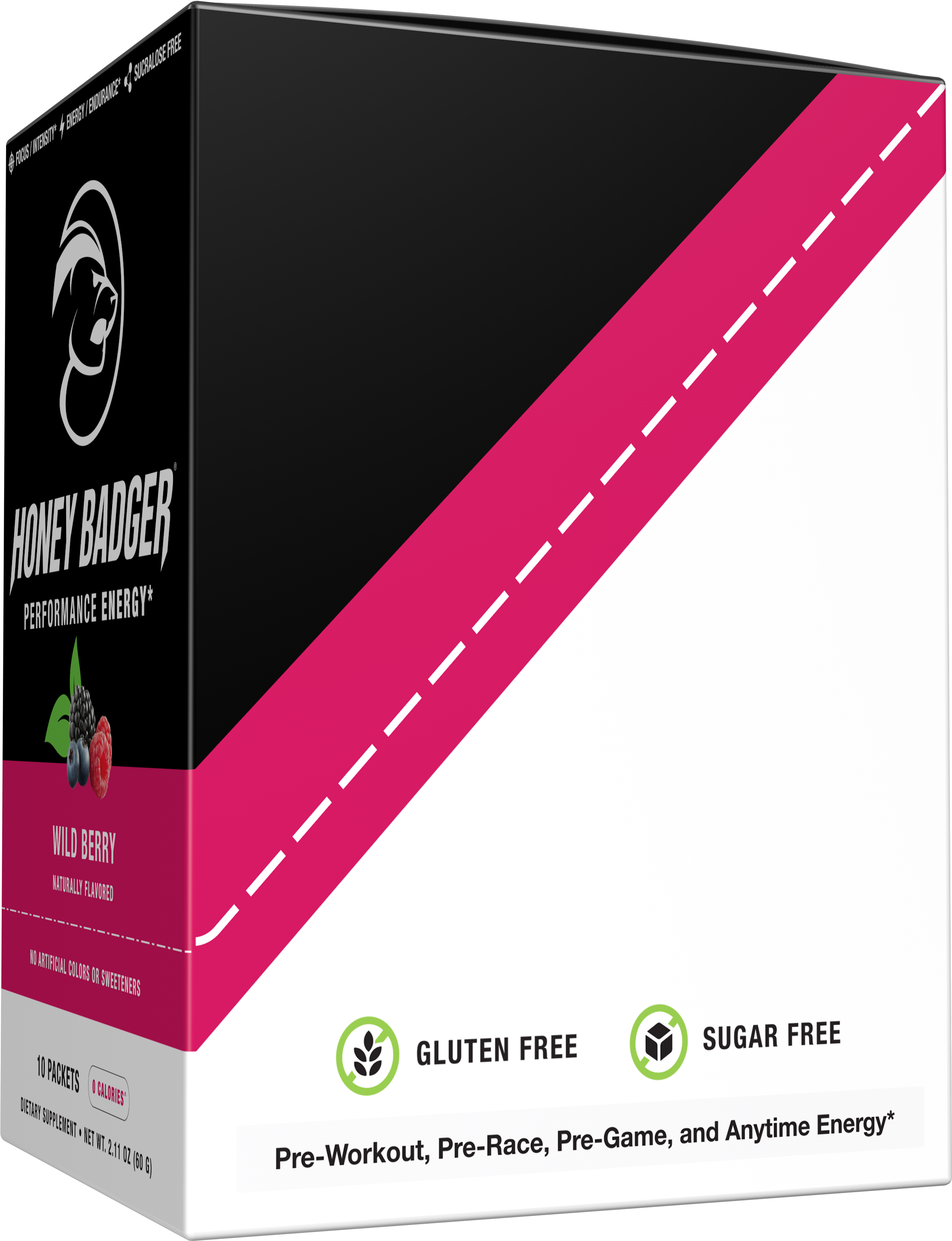 Honey Badger Performance Energy Natural Pre Workout (3096x3096), Png Download