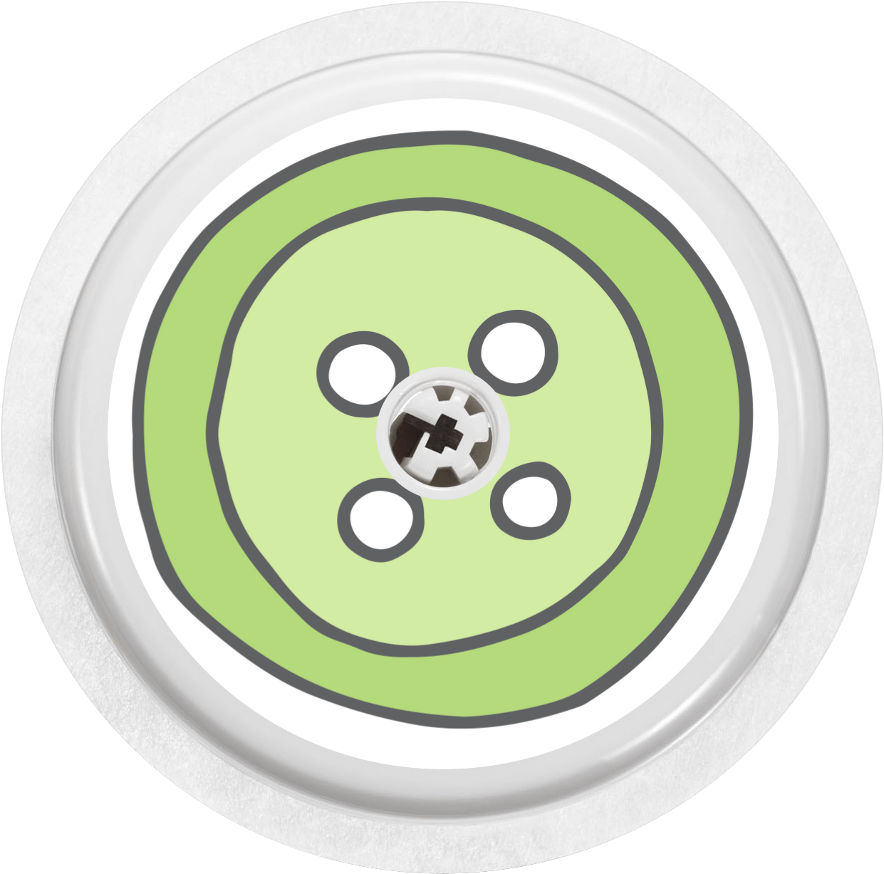 Image Of Button (1482x1500), Png Download